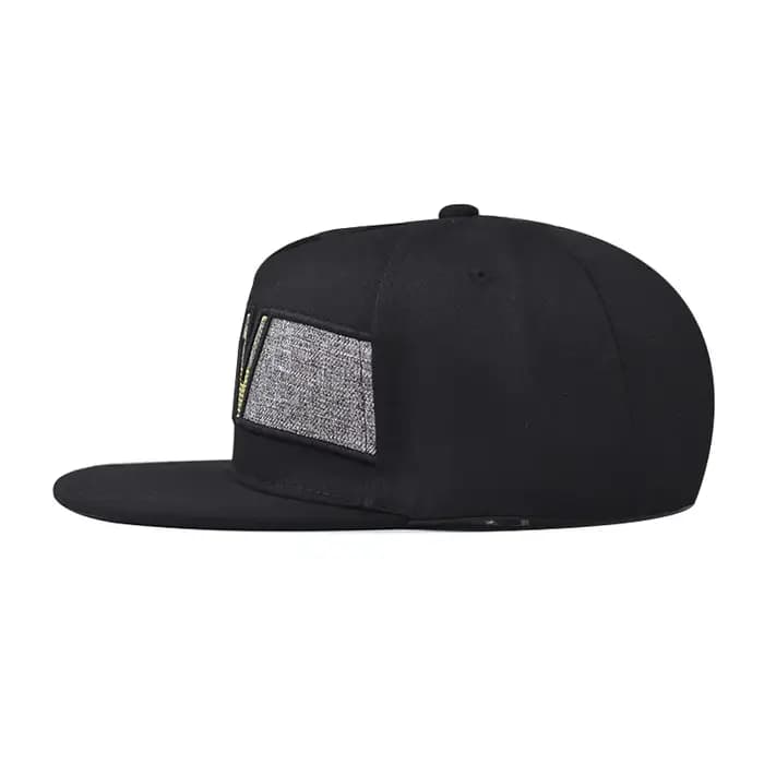 Casquette Hip-Hop Plate NOUVELLE avec motif brodé – Tendance Printemps-Automne