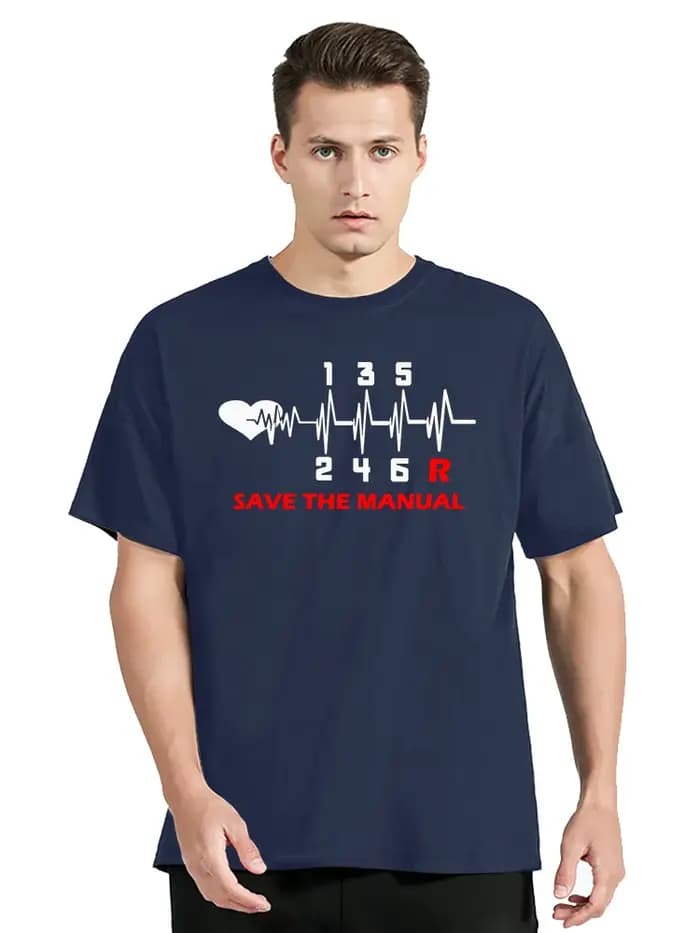 Vintage hommes vêtements T-Shirt sauver le bâton Transmission manuelle trois impression hauts surdimensionné Hip Hop