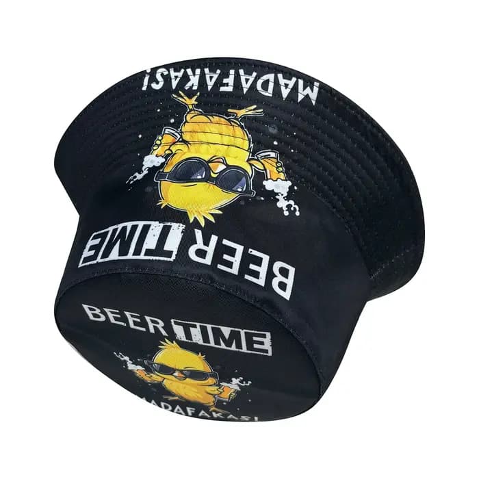 Cool Duck'Beer Time' Chapeau de pêcheur graphique 3D