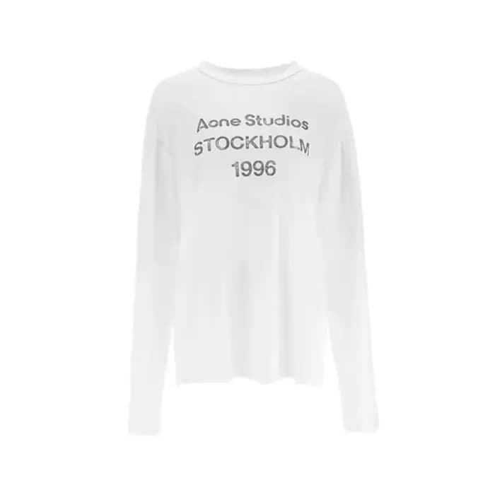 T-shirt ample à manches longues et lettres imprimées