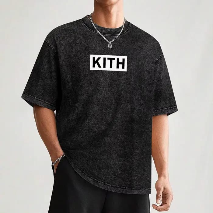 T-shirt Kith Large White BOGO, taille grande, décontracté, à manches courtes