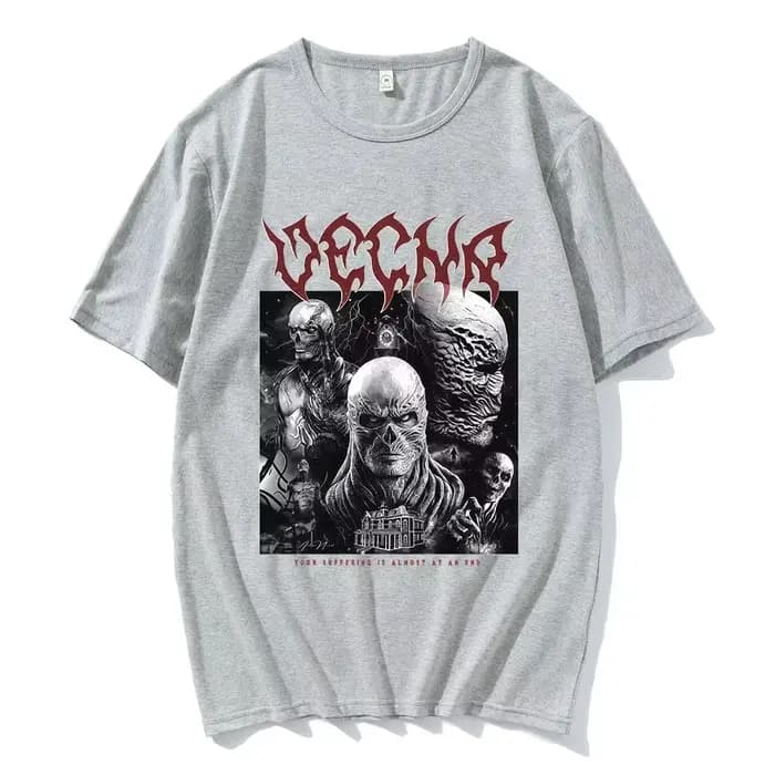 T-shirt unisexe en coton 100% avec graphismes de l'épisode 001 de la série télévisée Stranger Vecna