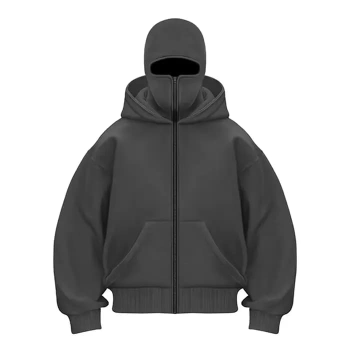 Sweat-shirt à capuche et fermeture éclair pour hommes et femmes