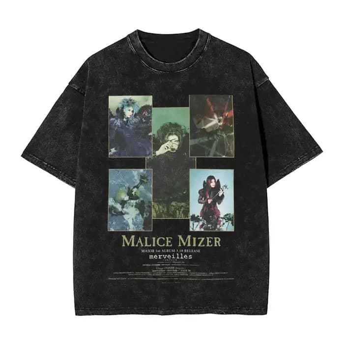 Malice Mizer T-Shirt groupe de Rock Hip Hop T-Shirts à manches courtes Y2K classique T-Shirt plage d