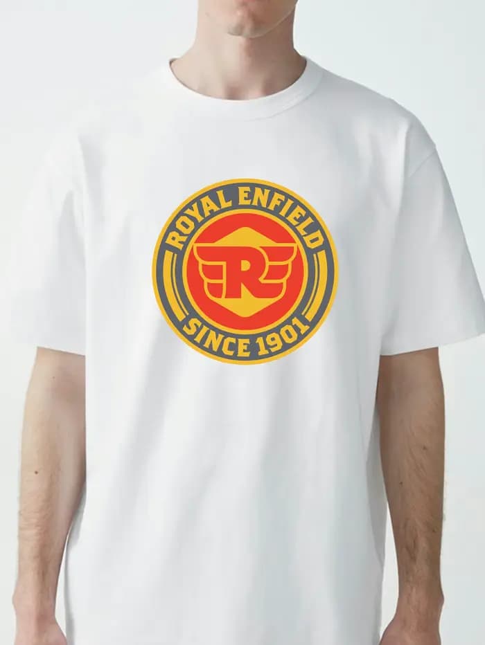 ROYALS E-ENFIELDS t-shirt imprimé à manches courtes et col rond