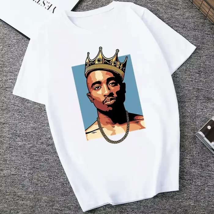 American Ripper Tupac 2pac T-shirt pour femme