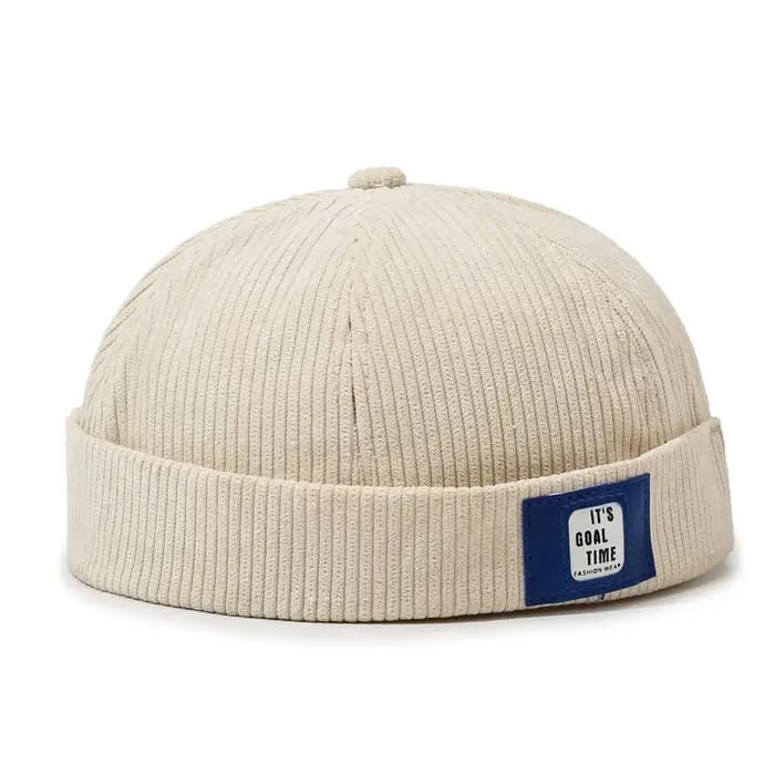 Casquette en velours côtelé Patch Landlord - Style tendance streetwear et moto