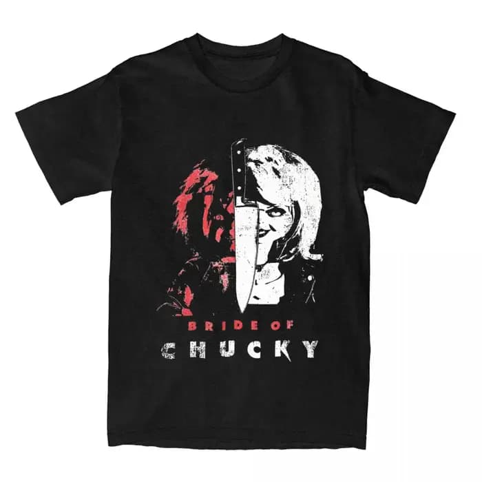 T-shirt à manches courtes Chucky Horror Butter Split Portrait pour hommes, t-shirts décontractés en