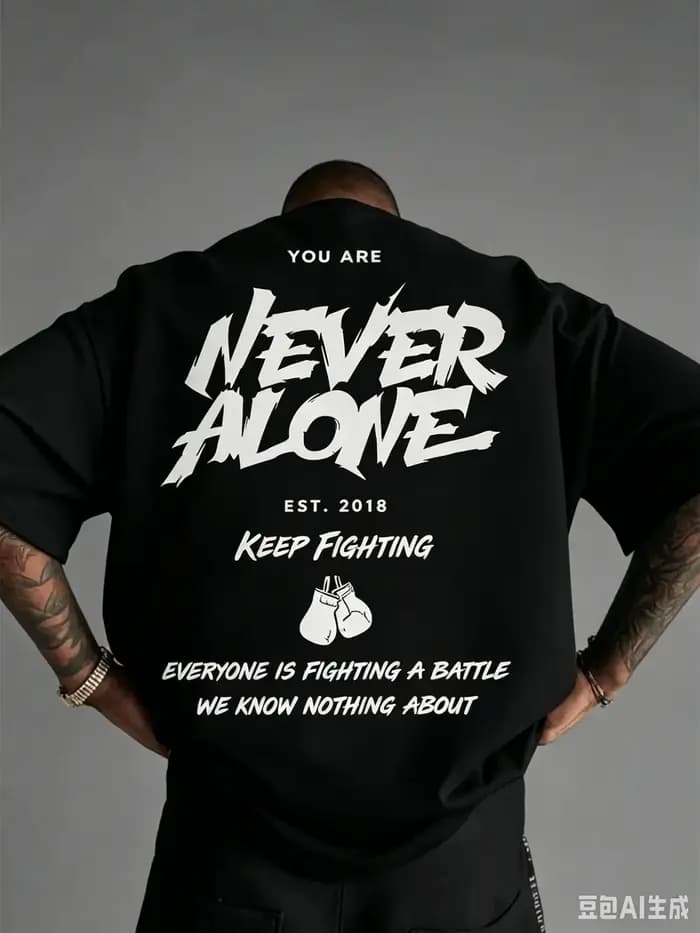 T-shirt en pur coton pour homme le plus vendu - Motif inspirant de boxe rétro américain