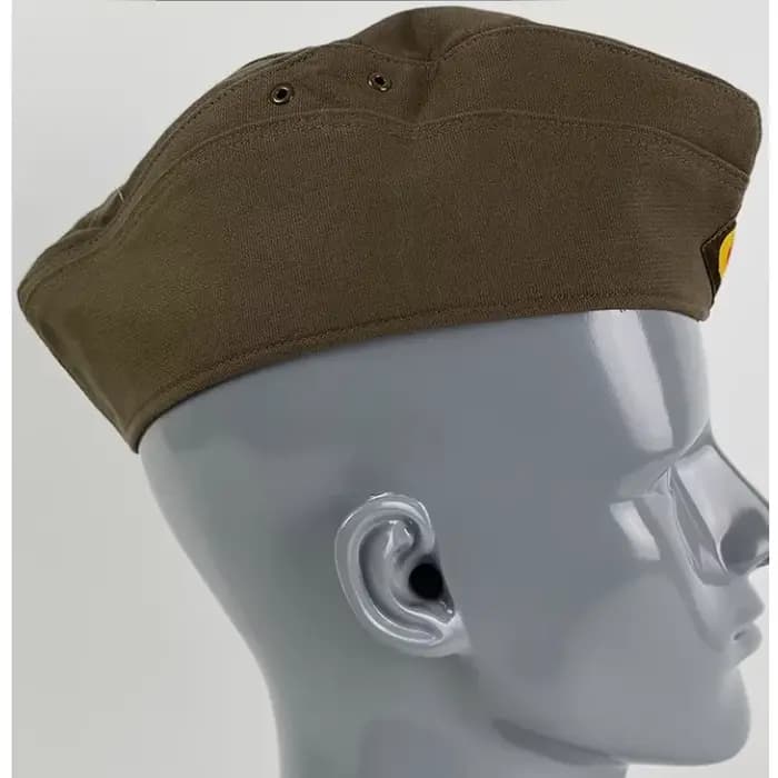 Casquette de bateau M34 en tissu de laine gris-vert