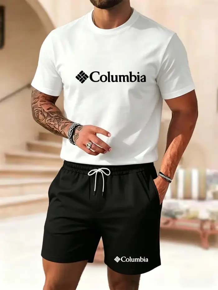 Nouvel ensemble short et t-shirt à manches courtes pour homme