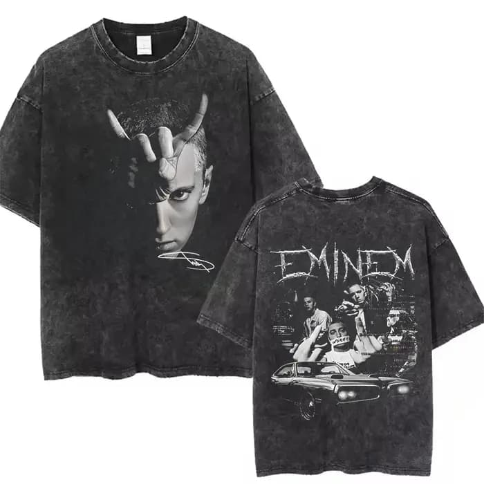 T-shirt délavé unisexe