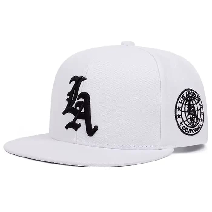 Chapeau de Baseball Simple en coton brodé avec lettres de la terre de Los Ange pour femmes et hommes