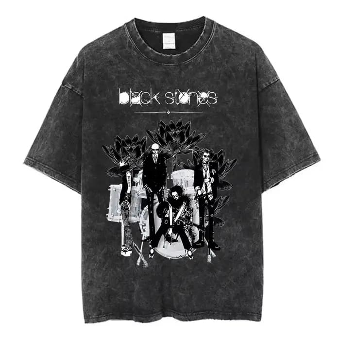 T-shirt ample vintage délavé style rétro japonais Nana Osaki Anime