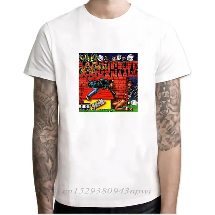 Snoop Dogg-T-shirt à manches courtes en coton pour homme