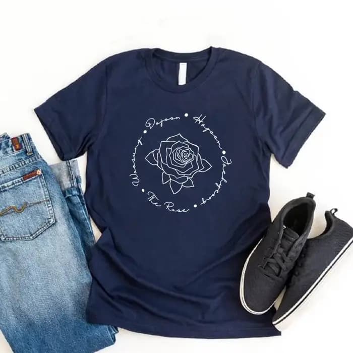The Rose Kpop T-Shirt double Rock Album