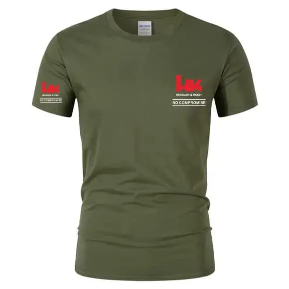HRovler Koch Ian Logo T-shirt de tir en plein air pour hommes et femmes