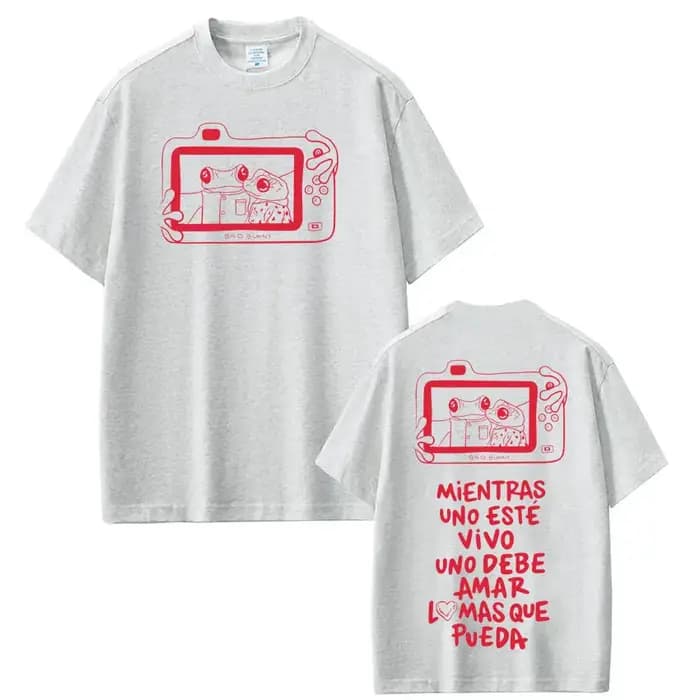 T-shirt imprimé Rapper Bad Bunny Tour 2026 pour hommes et femmes