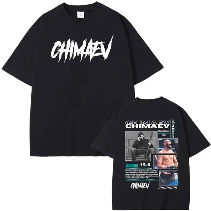 Khamzat Chimaev couverture graphique T-shirts hommes femmes mode d'été Hip Hop tendance