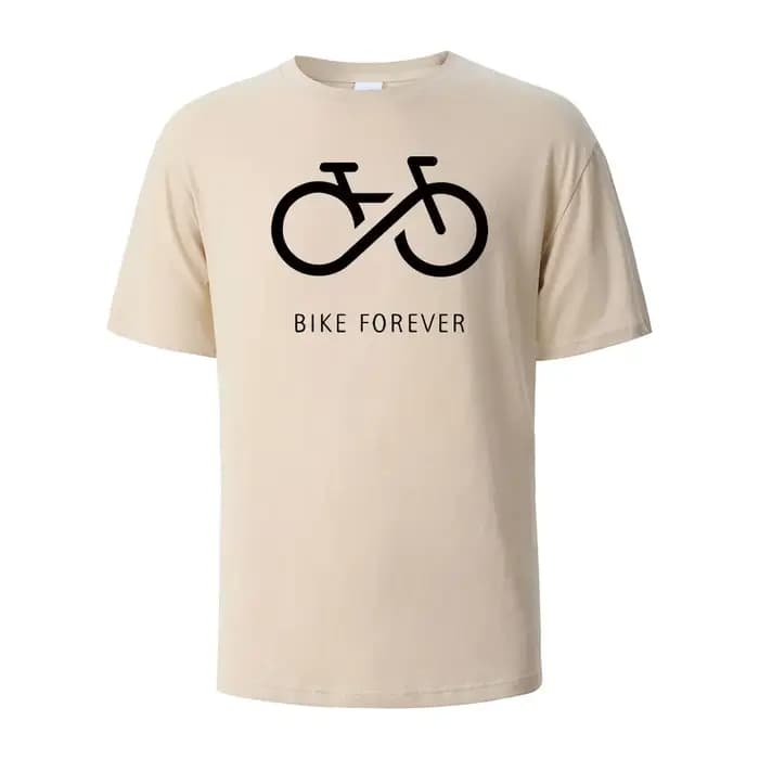 Bike Forever drôle Streetwear basique T-Shirt pour hommes mode décontracté 100% coton vêtements col