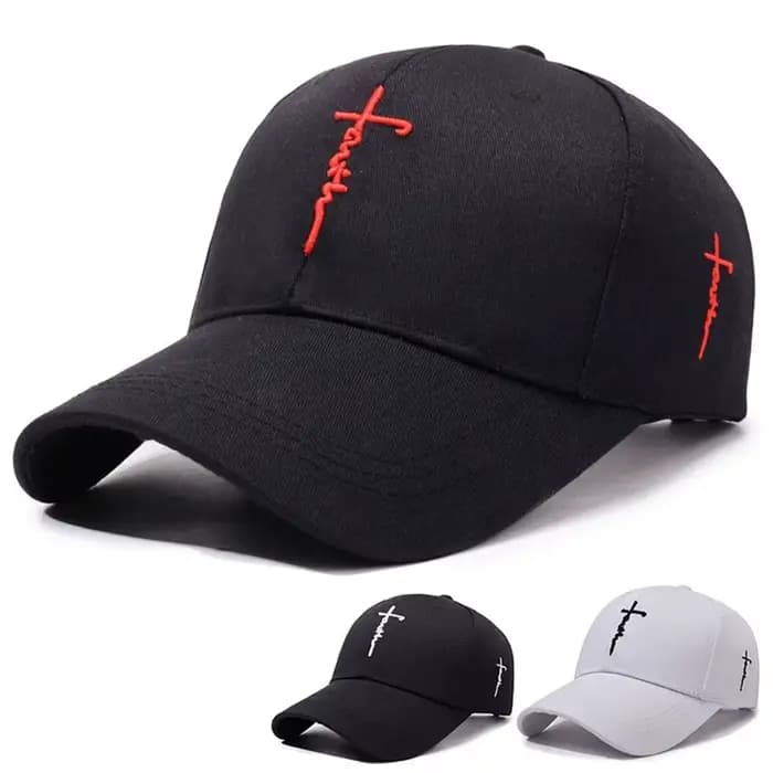 Casquette de baseball décontractée avec broderie croisée anglaise