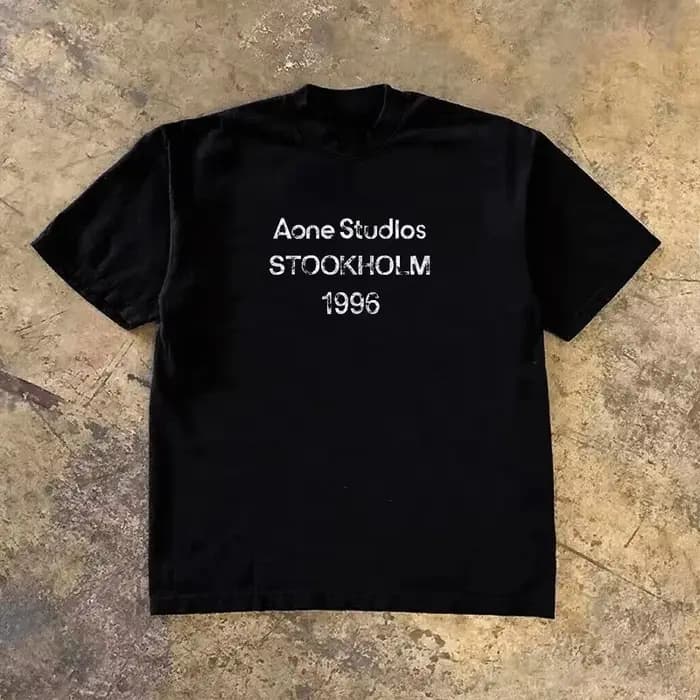 T-shirt imprimé de marque tendance pour homme