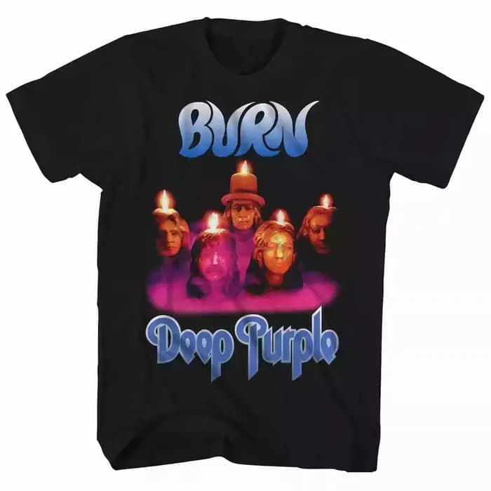T-shirt Deep Purple Band style hard rock rétro américain