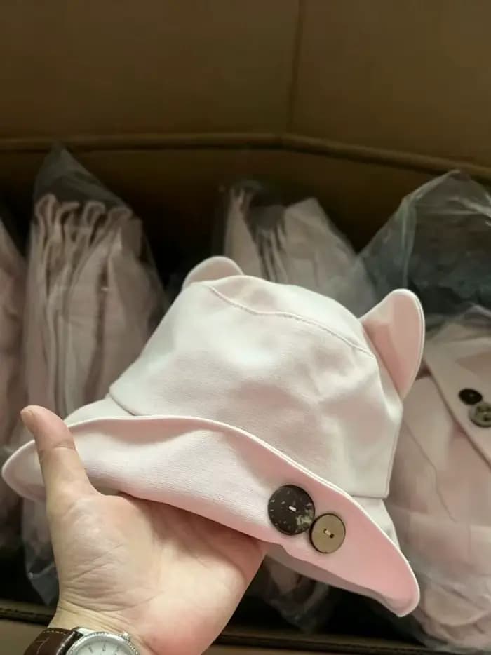 NOUVEAU ! Chapeau de pêcheur pour femme à motif dessin animé