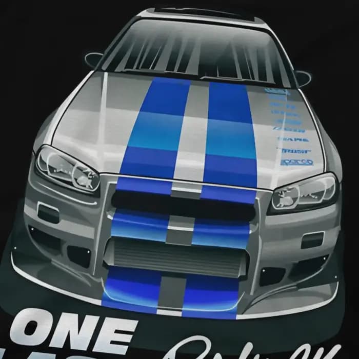 T-shirt Fast & Furious Movie Skyline GTR R34 pour homme