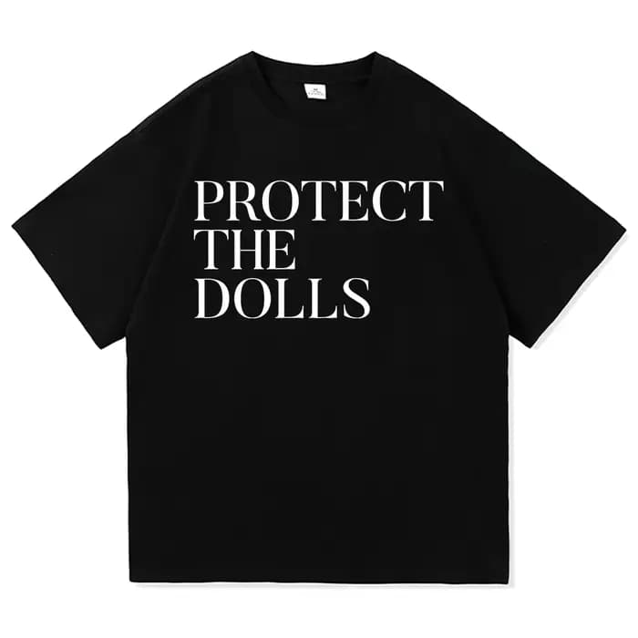 Protéger les poupées T-Shirt hommes/femmes Harajuku esthétique lettre impression