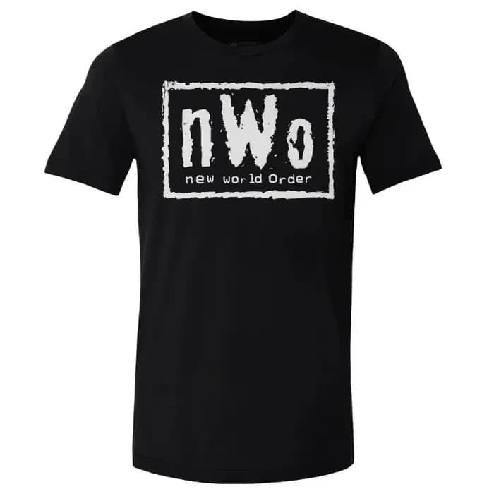 T-shirt graphique rétro NWo noir pour hommes et femmes, t-shirt surdimensionné pour hommes, t-shirt