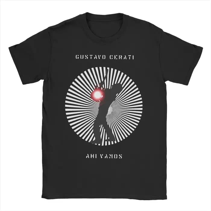 Gustavo Cerati Tour 2025 Album T-Shirt été coton t-shirts pour hommes Hip Hop T-Shirt décontracté ch