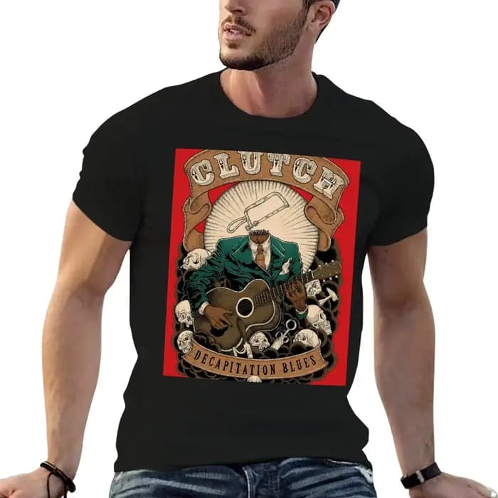 T-shirt Clutch Art, tenue de tous les jours basique, à manches courtes