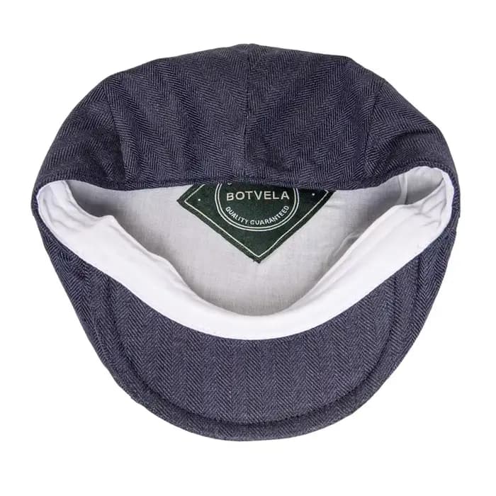 BOTVELA 100% lin casquette plate hommes femmes chevrons casquettes de gavroche conduite Bunnet Ivy chapeau Bakerboy chapeaux printemps été Boina