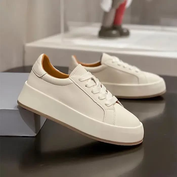 Chaussures en cuir véritable pour femmes