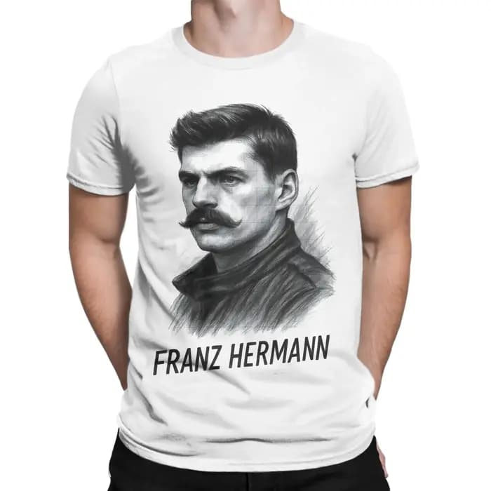 Hommes femmes Franz Hermann Meme rétro T-Shirts pur coton vêtements nouveauté à manches courtes col rond t-shirt