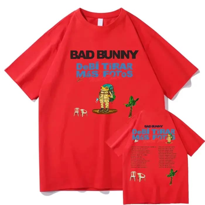 T-shirt Bad Bunny 2025-2026 World Tour - Album Debí Tirar Más Fotos - NOUVEAU
