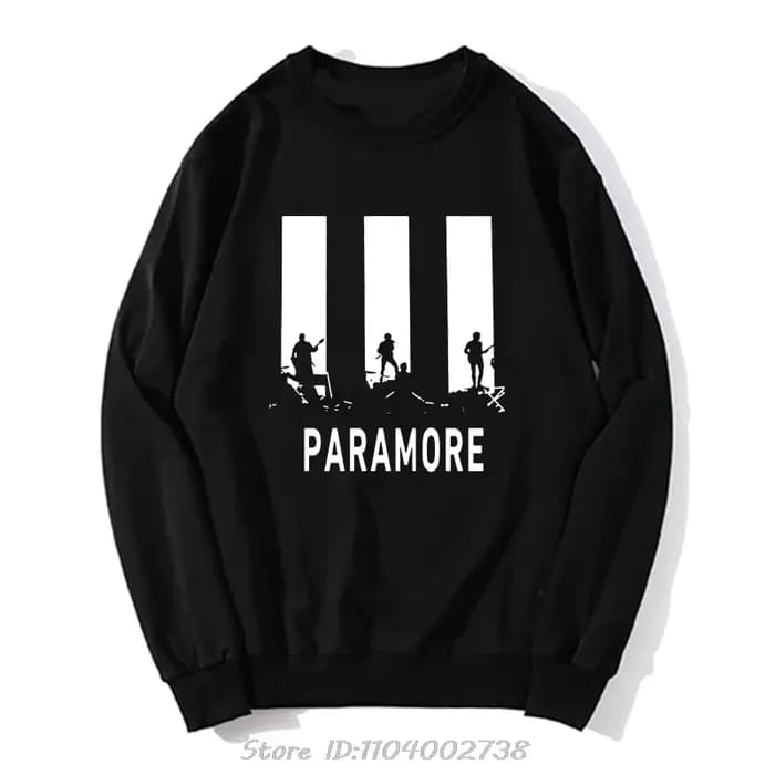 PARAMORE AFTER LAUGHTER-Sweat à Capuche Silhouette pour Homme, Streetwear Décontracté en Coton, Vête