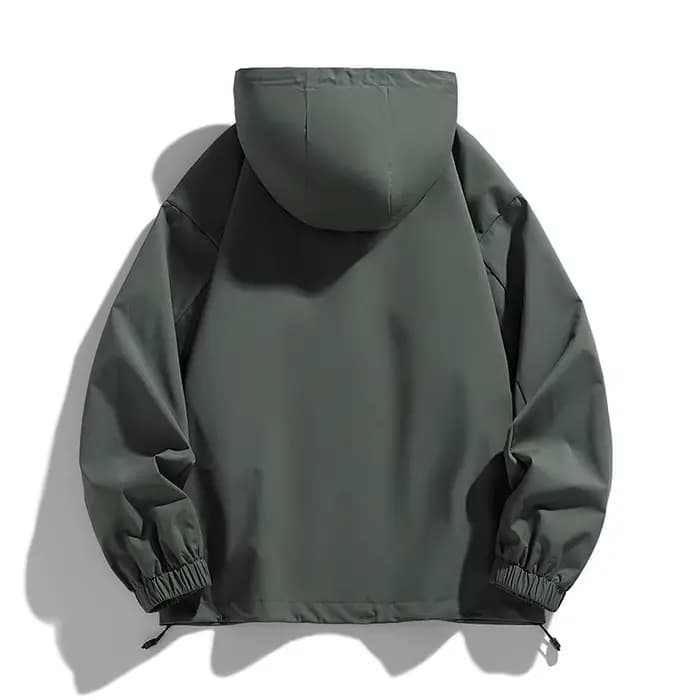 Hommes veste à capuche coupe-vent Trench manteaux surdimensionné 6XL 7XL 8XL grande taille imperméable noir Bomber Camping ample mince Softshell