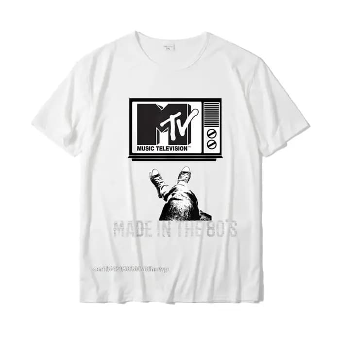 Mademak X mtv-mtv Made In The 80s Vintage chemise pour Fans MTV hommes femmes t-shirts Tops chemise