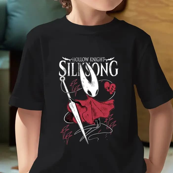 T-shirt Hollow Knight pour filles, t-shirt d'été à manches courtes pour garçons, décontracté, respir