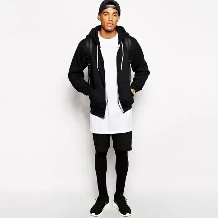 T-shirt blanc long pour homme 2026 – Style Hip Hop Streetwear – Coupe extra longue