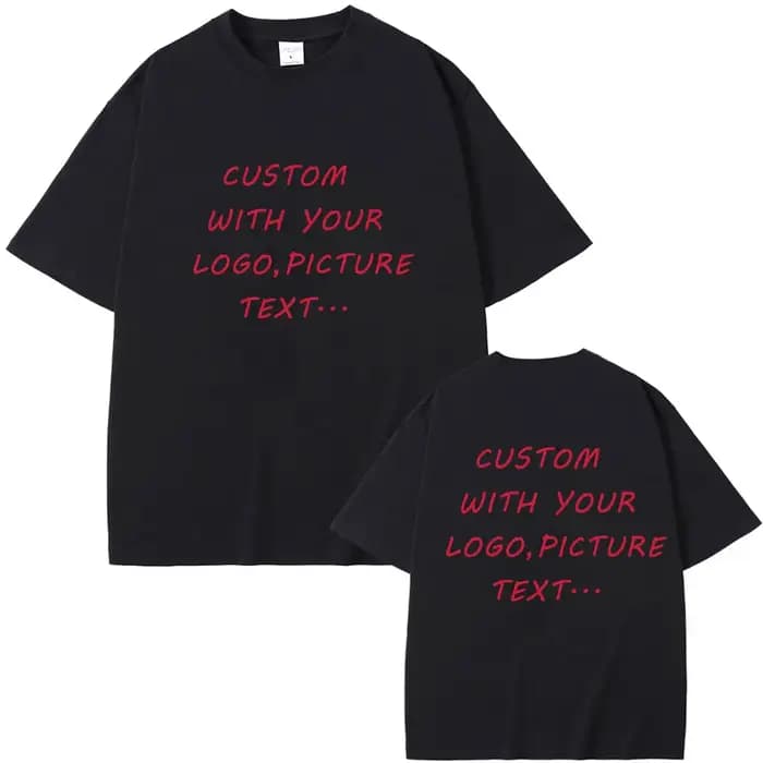 T-Shirt Personnalisé en Pur Coton pour Homme et Femme