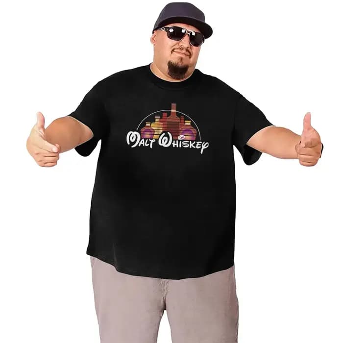 T-shirt à Manches Courtes et Col Ras du Cou pour Homme