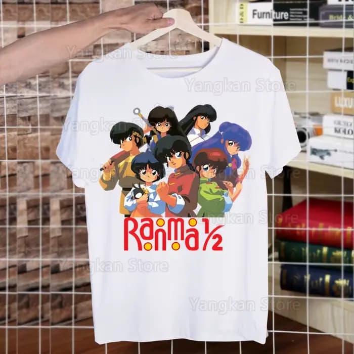 Ranma 12 T-shirts été hommes/femmes Hip Hop drôle impression