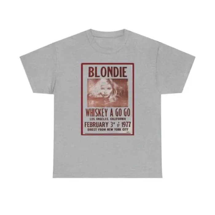 T-shirt avec affiche de concert Blondie Whiskey A Go Go Los Angeles