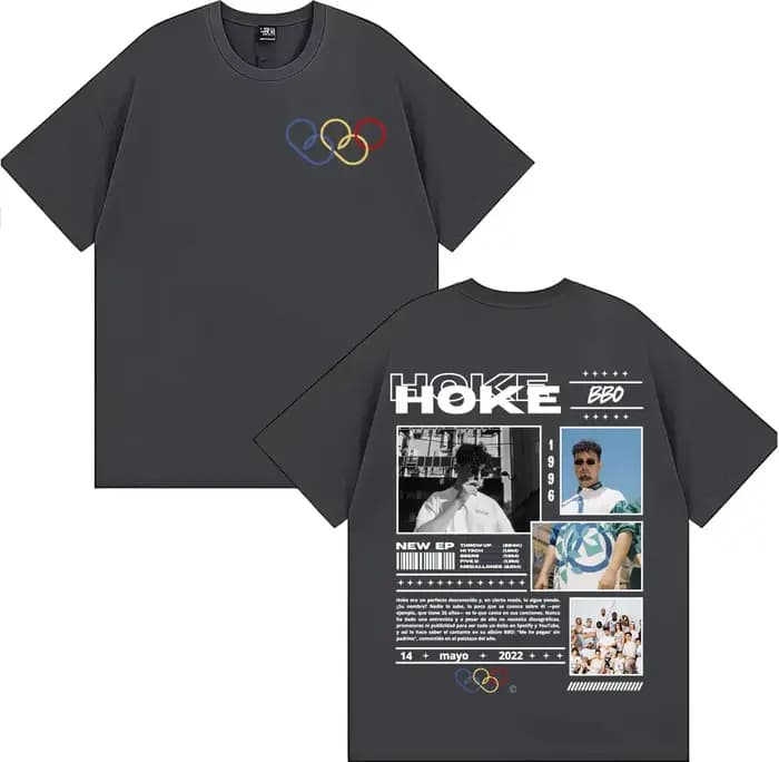 Rappeur HOKE Bbo Album 2025 Tour T-shirt Vêtements Pour Hommes Hip Hop VintageHigh Qualité T-shirts Unisexe Mode