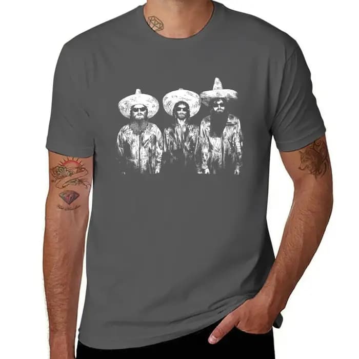 ZZ Vintage - T-shirt décontracté ZZ Tour pour le travail et les loisirs
