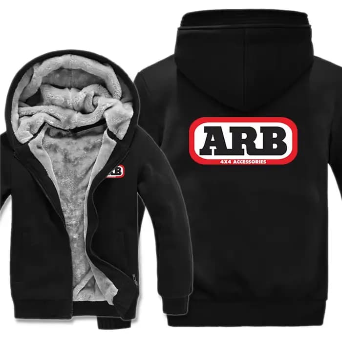 ARB sweat à capuche pour homme manteau hiver chaud polaire ARB Logo sweats veste