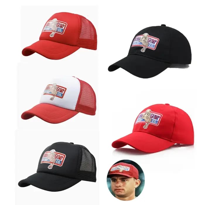 Extérieur Forrest Bubba Gump Casquette Rouge Crevettes CO. Chapeau de Baseball